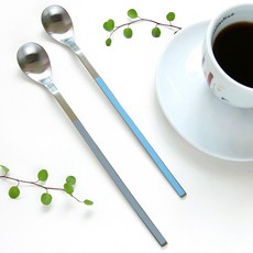 프렌치블랑 세라믹컬러 롱스푼 2종, 1세트, Skyblue + Gray 1세트, Skyblue, Gray