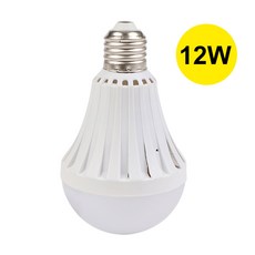 전구 비상용 충전식 정전용 LED 후크 스위치 포함 홈 캠핑 야외 활동 E27 9W 12W, [01] WHITE, [01] 12w, 1개