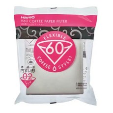 하리오 V60 커피 페이퍼 필터 02 포 1~4컵 VCF-02-100W, 100개, 1개