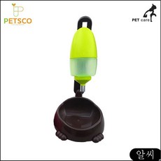 MS 펫츠코 급식기 곰돌이 물병식기 (브라운) 스탠드 급수기 강아지, RCMK 1