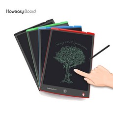 호이지보드 12인치 컬러 전자노트 + 스타일리쉬펜, 중간글씨, 초록