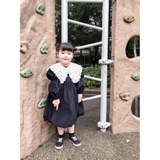 원피스 벌룬 풍성한 케이프 레이어드 여아 코디