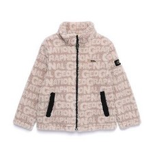내셔널지오그래픽 키즈 자켓 점퍼 N204KFT920 로고전판 FLEE(리)CE 뽀글이 F-ZIP BEIGE