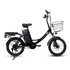 AU테크 스카닉 5X 삼성LG 배터리 여성 미니벨로 배달 전동 전기자전거 36V 10Ah, 5X 36V 10A(삼성LG셀) 블랙 {D2}