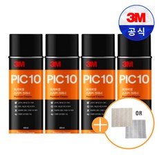 3M 접착제 제거제 잔사 낙서 제거 프리미엄 스티커크리너 PIC10 사은품 행주 증정, 4개