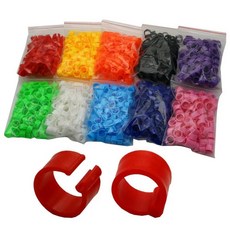 새 발 링 높이 텍스트 색상 앵무새 비둘기 식별 캐리어, 3. Multicolor, 1개