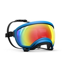 렉스스펙스 강아지 고글 선글라스 아폴로 블루/레드 미러 Rex Specs Dog Goggles Apollo Blue/Clear & Red Mirror, XL