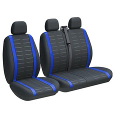 트럭 2 1 시트 커버 범용 밴 프로텍터 For Citroen relay Ford transit Opel Antara Renault maste VW, 3-Seater BLUE