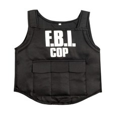 FBI 에이전트 경찰 유니폼 방탄 조끼 & 헬멧 의상 멋진 복장 복장 3-9years 어린이 경찰 의상