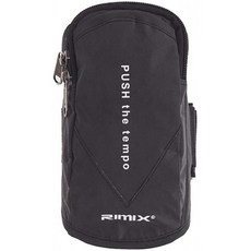 Rimix Sport 대용량 반사적 러닝 스포츠 완장 가방 적합 6.5 인치 전화 달리기 체육관 야외 운동 (블랙), 1