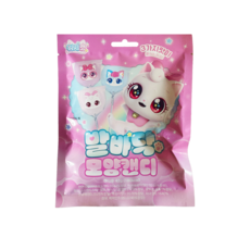 위시캣 발바닥 모양 캔디 3가지맛 막대 사탕, 1개, 42g
