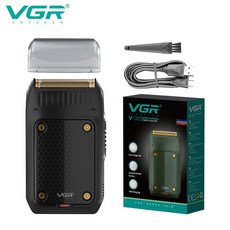 VGR 면도기 전기면도기 면도기전기 휴대용면도기 전기 깎는 도구 지적 직업인 면도칼 같은 면도 머신 가지고 다닐 수 있는 수염 트리머 충전식 미니 남성용, 1.black with box, 없음, 1.black with box