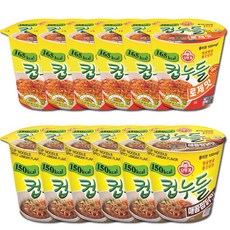 오뚜기 컵누들 매콤찜닭 6개 + 로제맛 6개, 12개