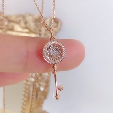 다이아로즈골드목걸이