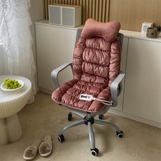 YAMAGA 동계전기방석 온열방석 의자 온열매트 의자등받이 보온 발열 방석, 아이언 핑크, 48*48*48cm