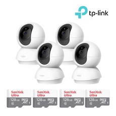 TP-Link TC70+128GB Micro SD카드 4팩 자가설치 CCTV세트, 1개