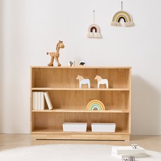 지앤퍼니 모디 3단 1000 낮은 원목 교구장 3칸, 단품