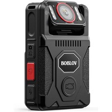 BOBLOV M7Pro경찰바디캠 4K 2196P 액션캠 128GB GPS 오디오 포함 180° 회전 렌즈 14시간 비디오 녹화용 바디카메라