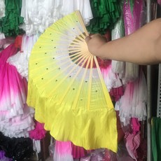 무용춤 부채 88 인치 실크 앙가선 9835망 해양모가 둥베이 꽃 드럼 등, 8인치 엘로우 오른손 한 개