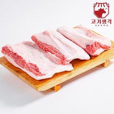 고기생각 국내산 한돈 가브리살 냉장 600g 등심덧살 가로막살, 1개, 통가브리600g(원물진공포장)