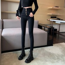 포린박스 벨벳 고탄력 스판 하이웨스트 쫄바지 겨울 레깅스 YJ