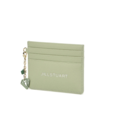 질스튜어트 여성 민트 천연 소가죽 쁘띠 참장식 슬림 명함 카드홀더 양면 카드지갑 JAHO1F952E2