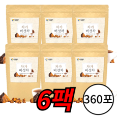 러시아 차가버섯 차 티백 추출 100%, 72g, 360개입, 1개