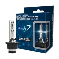 [바이오라이트] 자동차 HID 전조등 D2S 8000K 1SET / 순정HID / 제논램프 / 8000K 블루빛 /차량용 HID 전구, 8000K 1세트