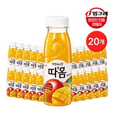 빙그레 자연에서 갓 따옴 애플망고주스 235ml 20개