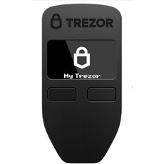 Trezor One 하드웨어 암호화폐 비트코인 지갑, 블랙