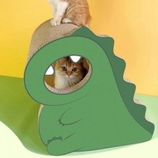  리디아넬 냥이 하우스겸용 스크래쳐 9693 고양이놀이용품 박스 (10105259), 종류, 아기거북 