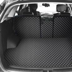 지엠지모터스 차량용 입체 3D 트렁크매트 + 2열 등받이 차박매트 풀세트, 올뉴 / 더뉴 쏘렌토 5인승, 블랙