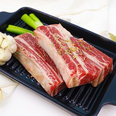 [3시이전 당일출고] 초이스등급 우대 꽃갈비 와사비 버터 증정6 7 8 번 갈비대 사용 우대갈비 캠핑 요리용 1kg 4-5두께, 우대갈비 1kg 1팩 + 와사비 버터증정