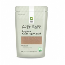 청정원 유기농 흑설탕, 5개, 454g