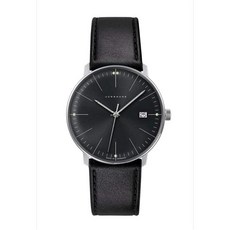 JUNGHANS 융한 즈 맥스 빌 쿼츠 블랙 남성 시계 041 4465.00 다이얼