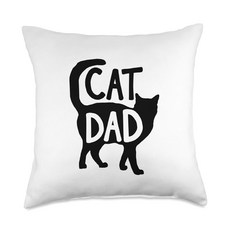 Cat Papa Apparel Best Cat Dad Fathers Day Men Kitty Daddy Papa Christmas Throw Pillow 18x18 Multi