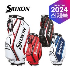 [2024년신제품]SRIXON GGC-S188 TOUR REPLICA PU원단 레플리카 캐디백(10인치), 블랙화이트 - 스릭슨캐디백