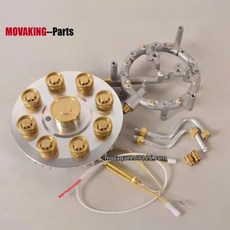 내장형 가스 스토브 헤드 화구 NG LPG 9 헤드, 4) NG - 은