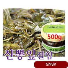 산뽕잎 절임 500g 간편식품 즉석요리 혼밥 이지푸드 고추장 양념장 냉동 된장 냉장 반찬, 1개