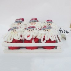 트리오너먼트 크리스마스 용 패브릭 산타 클로스 눈사람 사슴 ragdoll, 그룹 06