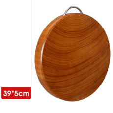 원형 도마 나무 스시 곰팡이방지 친환경 단단한 양면 통도마, 손잡이39*5CM, 1개