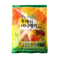 [천삼백케이] [메가커피] 팥모아 빙수용 과일맛 젤리 300g 1박스 20개, 단품