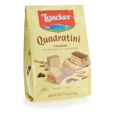Loacker Wafer Quadratini 티라미수 220g(7.6온스) (14310), Loacker Wafer Quadratini 티라미수,, 1개, 220g