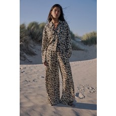 ZARA 리넨-블렌드 애니멀-프린트 오버셔츠 7716/408/051