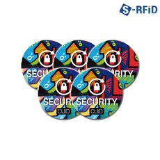아파트 공동현관 도어락 복사 등록 MCT 출입문 CUID 스티커 태그 5개 세트, CUID 스티커 태그 (No.81P)