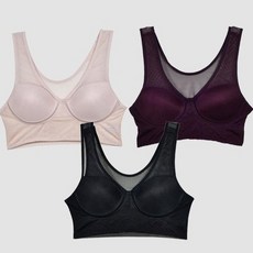 [오노마] ONM 편안한 순면 풀컵 노와이어 스포츠 브라 사계절 여성