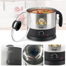케이페이지 무선 전기 멀티 라면 포트 스테인레스 1.5L 2인용, 상세페이지 참조