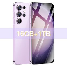 안드로이드 언락 스마트폰 S23 울트라 오리지널 휴대폰 16GB 1TB 7.3 인치 HD 스크린 7800mAh 5g 신제품 없음 9.Purple 16G1TB 상품 이미지