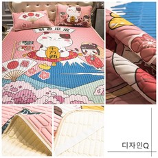 DW 어린이 침대패드 여름패드 캐릭터 통기성패드 유아동 요/매트, 디자인Q(1.5m), 1개