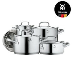 [WMF] 구르메 플러스 냄비 4종세트(16H 20H 24H 20L)+찜기증정
